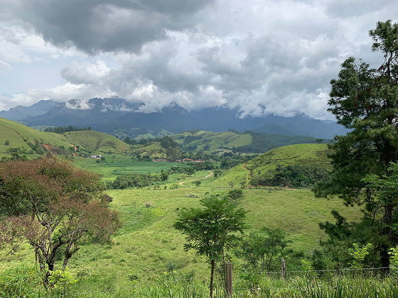 Vista da Fazenda Santa Vitória (foto: Tina Bini)