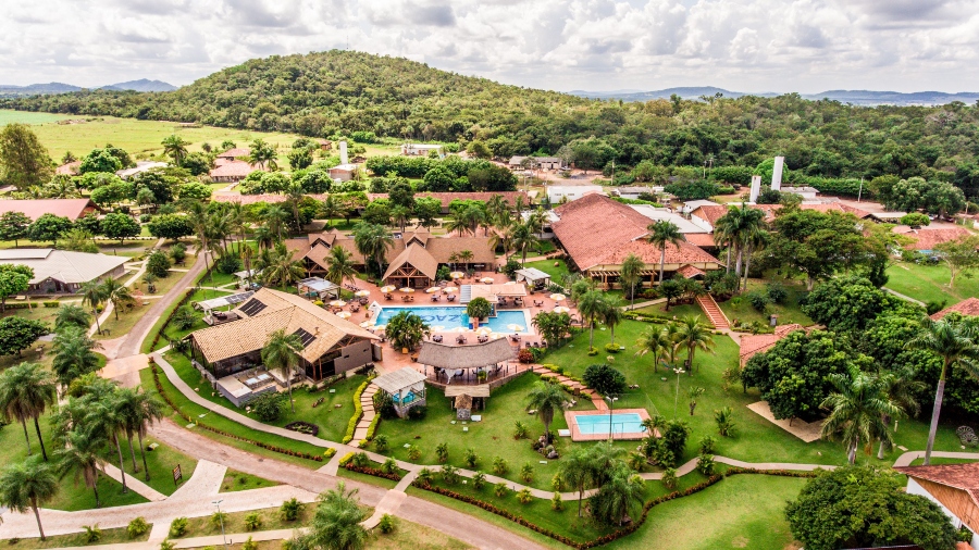 Foto aérea do Zagaia Resort em Bonito