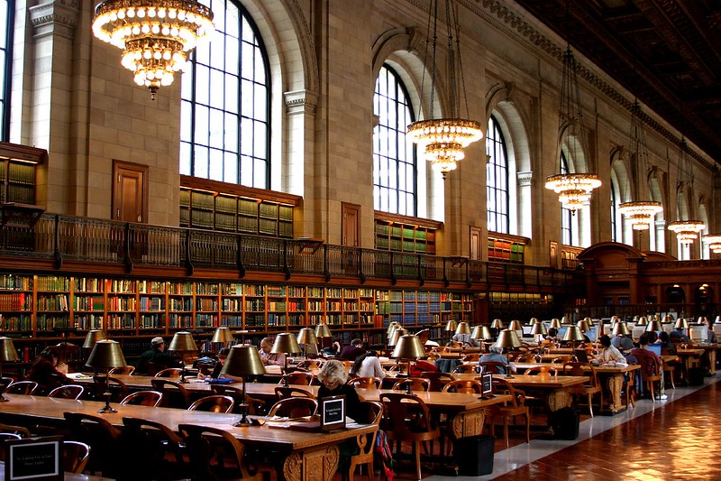 Interior da Biblioteca Pública de NY