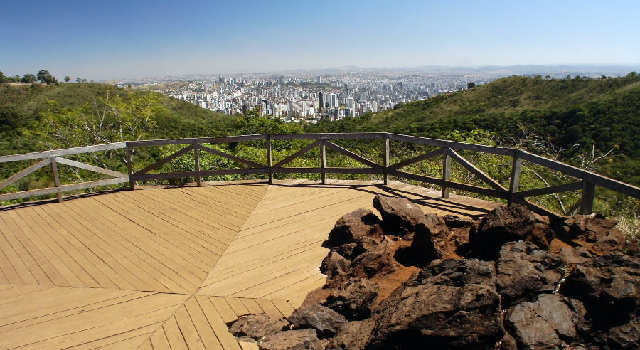 Mirante da Mata no Parque das Mangabeiras, em Belo Horizonte