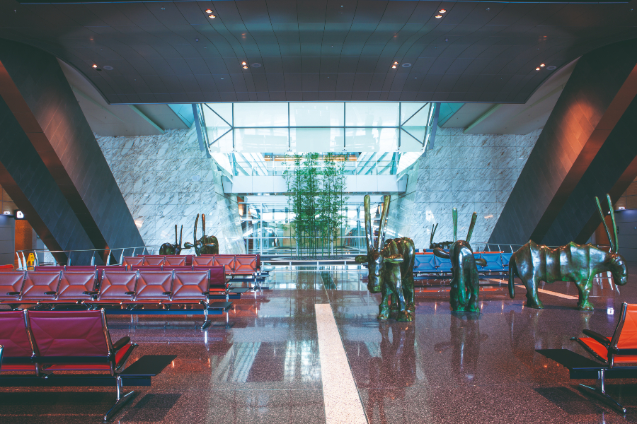 interior do aeroporto de doha