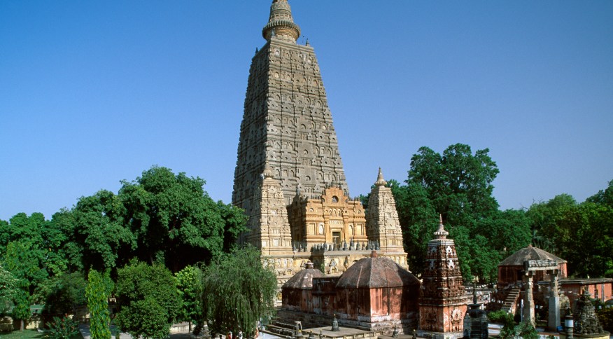 Templo Mahabodhi, em Bodhgaya, na Índia