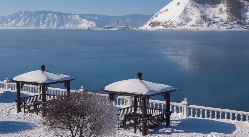 Lago Baikal, na Rússia